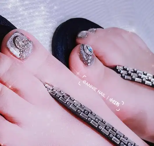 脚趾美甲脚丫美甲