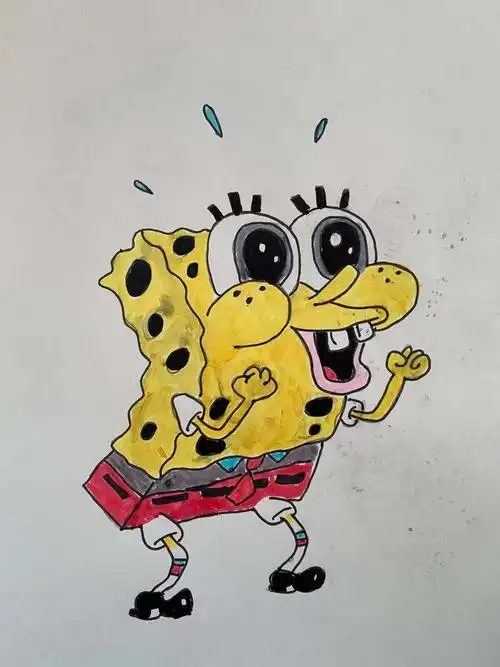 写美篇动漫绘画社团第六节教案 教学内容: 动漫著名形象——海绵宝宝