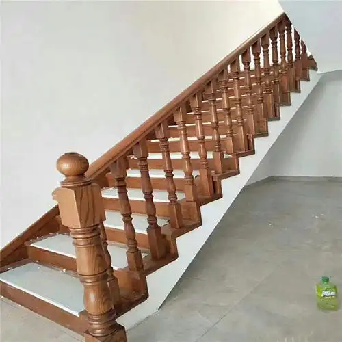 祥云木业 柳桉楼梯扶手定制 低价楼梯扶手