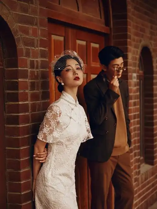 复古民国婚纱照旧时光的魅力