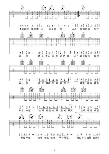 tfboys和你在一起吉他谱