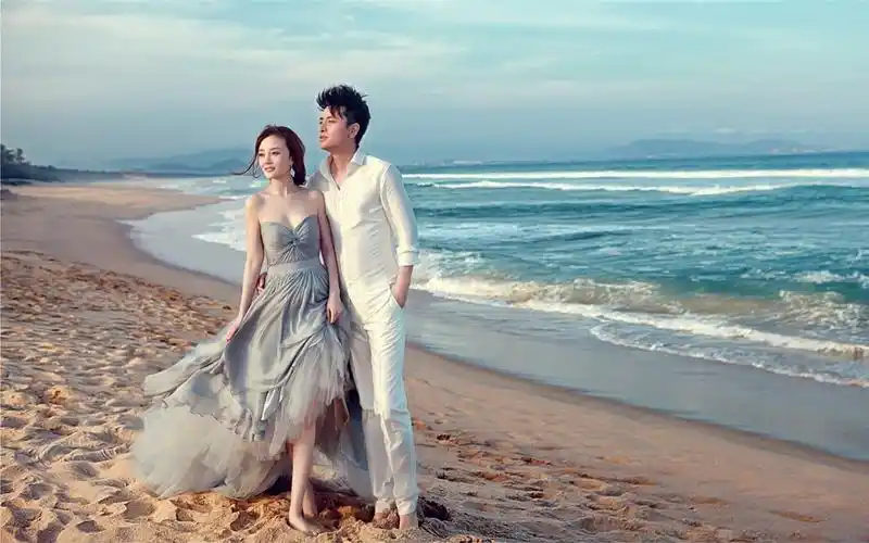 贾乃亮李小璐唯美婚纱照高清电脑桌面主题壁纸(二)