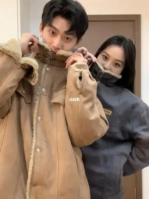 175和165的情侣穿搭保暖百搭棉服外套