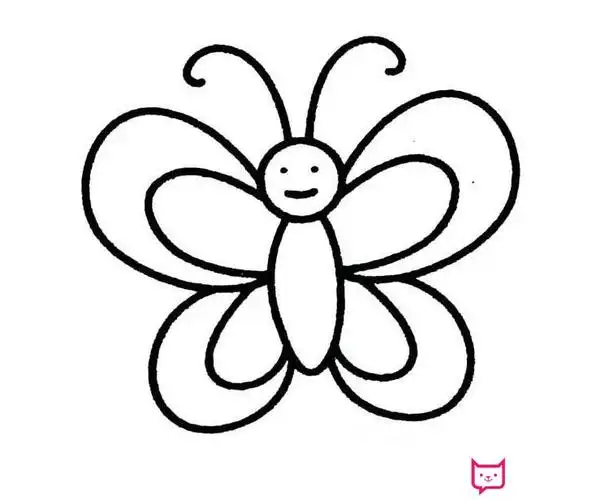 1一6年级画画图片大全各种美丽的蝴蝶简笔画图片