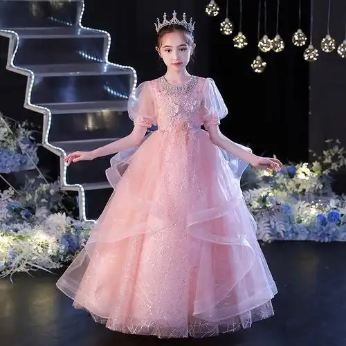 公主裙女童礼服钢琴演出服生日礼服晚会