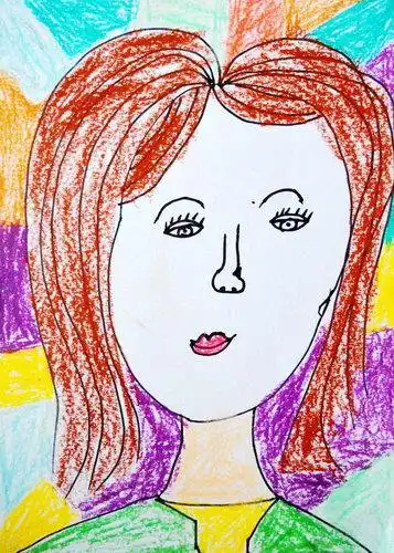 肖像画-我的妈妈