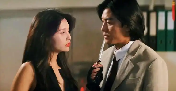 郑伊健火拼前,邱淑贞霸气出场:我知道你看不见我你会不安心_网易视频