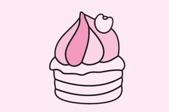 各种蛋糕简笔画简单画法步骤图片大全