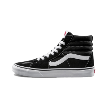 vans专柜范斯男鞋女鞋鞋子男高帮情侣黑白经典帆布板鞋黑色现货 黑色