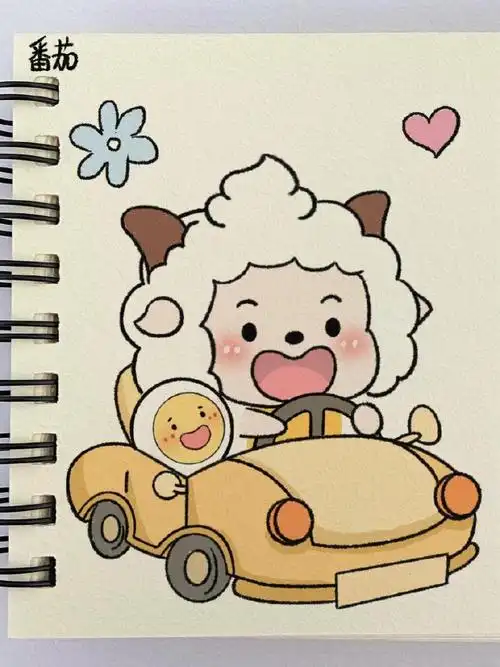 这么可爱的简笔画一起来画叭