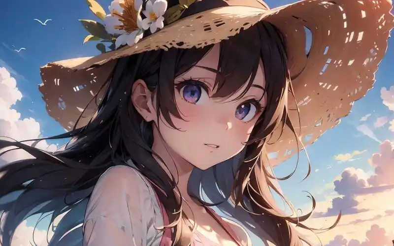 "二次元美女集锦,壁纸美如画!