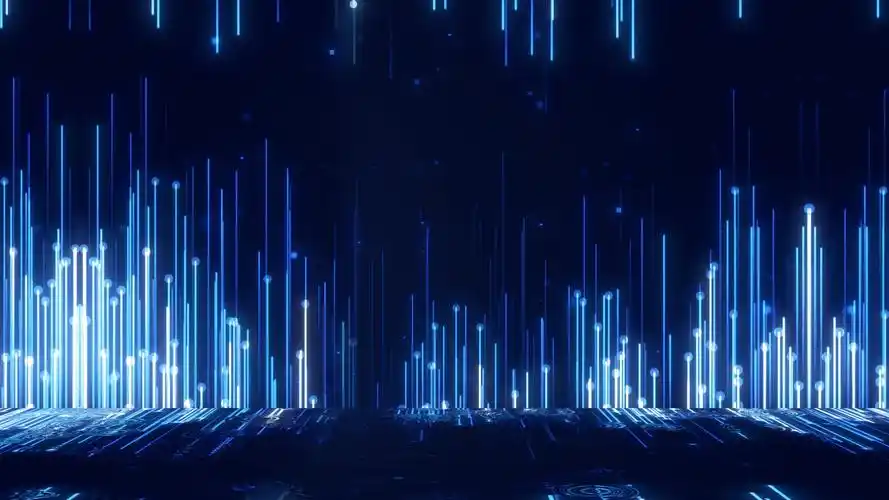 mt0293科技感抽象蓝色线条粒子背景