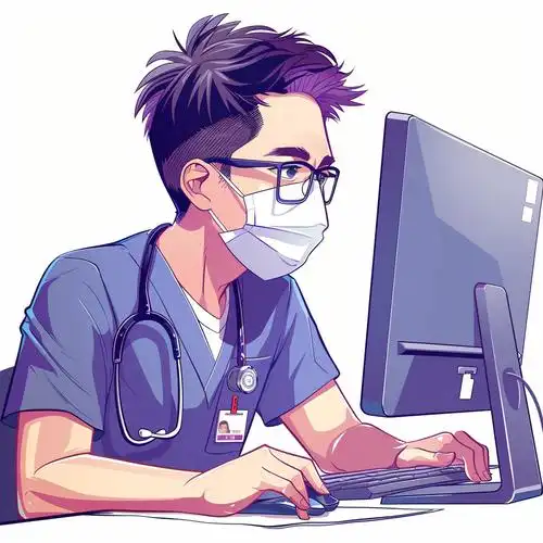 职业头像|医者仁心,生命守望者男医生的专属卡通手绘头像