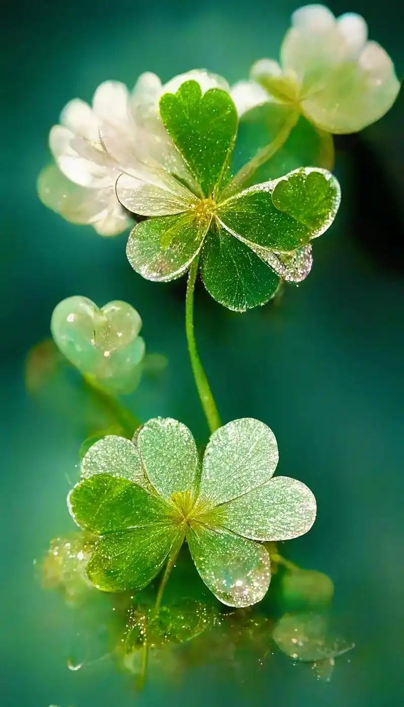 四叶草象征着吉祥和好运,找到四叶草便 找到了幸福,一叶代表希 - 抖音