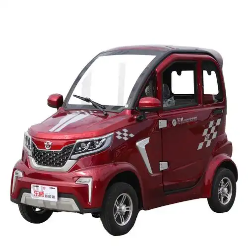 东威a8plus四轮电动车两门三座城市休闲代步gps定位中控电动门窗