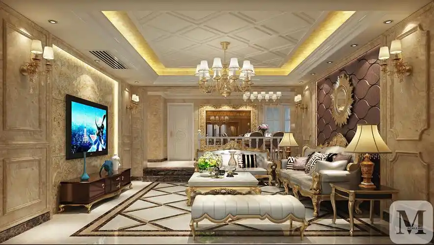 7万115㎡简欧三房装修香格里拉--欧式风格