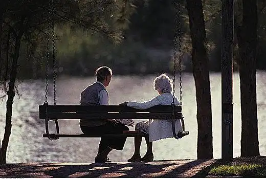 老年夫妇,头像老人,推,老年,女人,轮椅坐,夫妇,户外头像,老年,夫妻