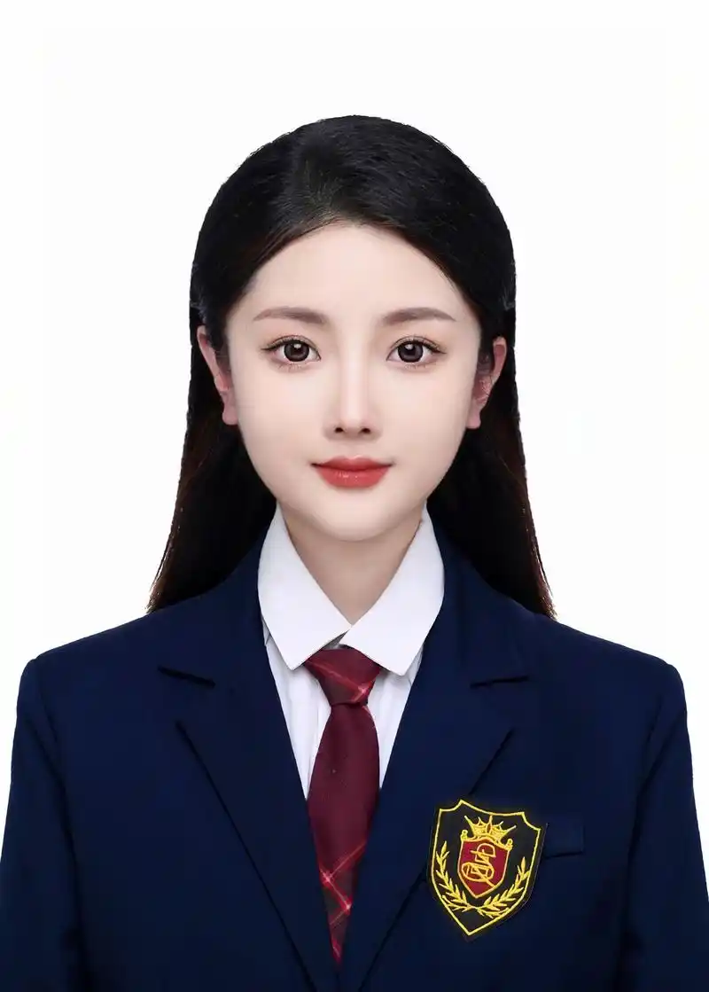 拟白·:女高中生02#证件照 #学院风 #原来真的一眨眼就长大了 #努力