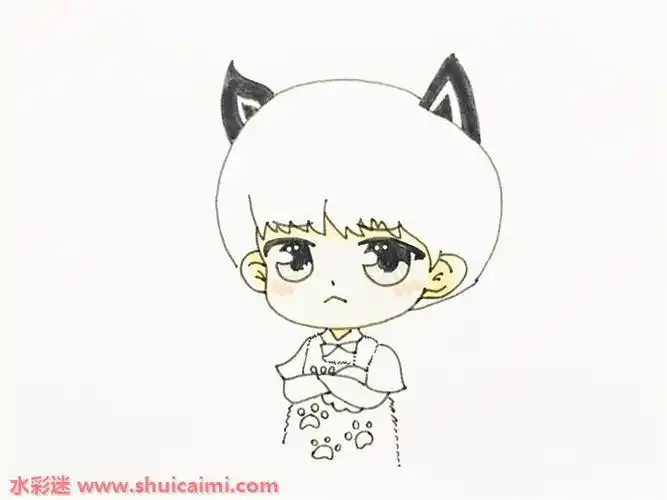 易烊千玺怎么画易烊千玺简笔画步骤