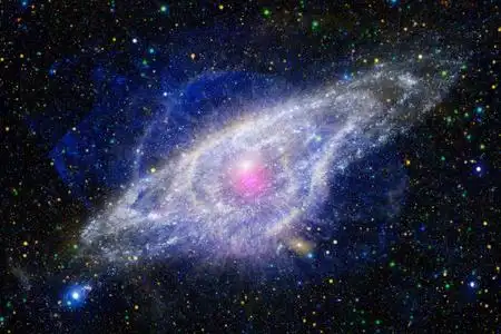 宇宙中数十亿个星系.照片