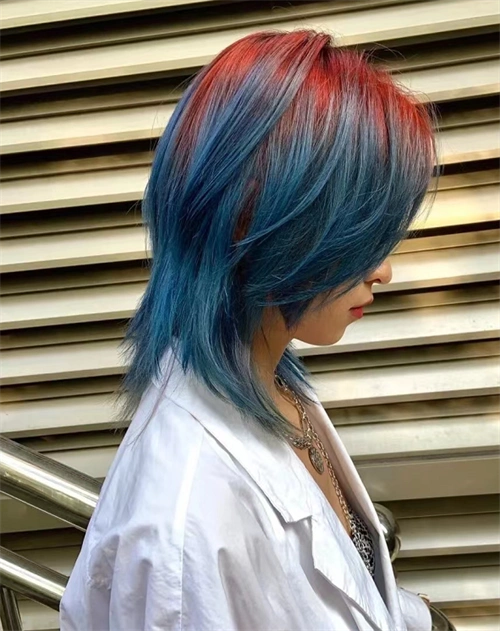 女团人气挑染发型 酷炫时髦"爆顶染"_染发发型 - 美发站