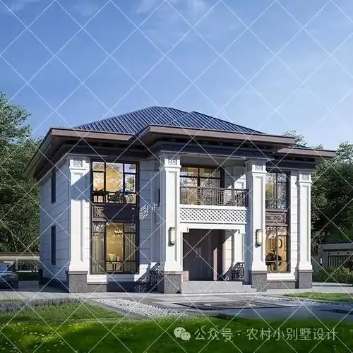 22套造型典雅精致二层新中式别墅,中国人最喜欢的农村自建房款式