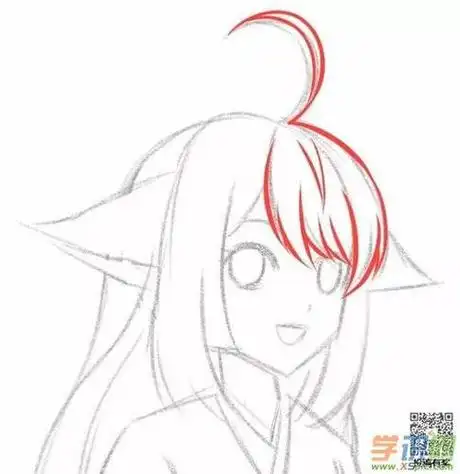 动漫人物简笔画步骤图 动漫人物简笔画