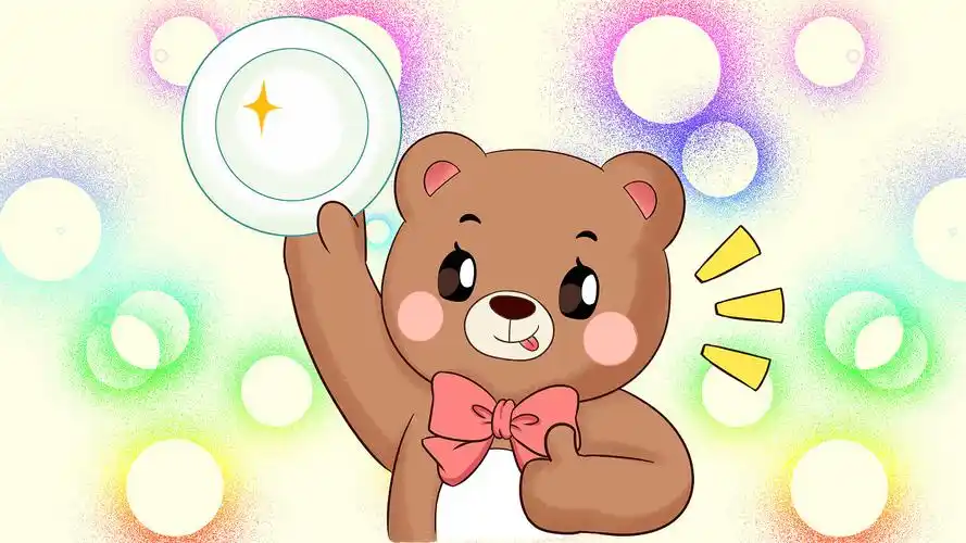 欢乐卡通彩色小熊光盘行动4k视频背景