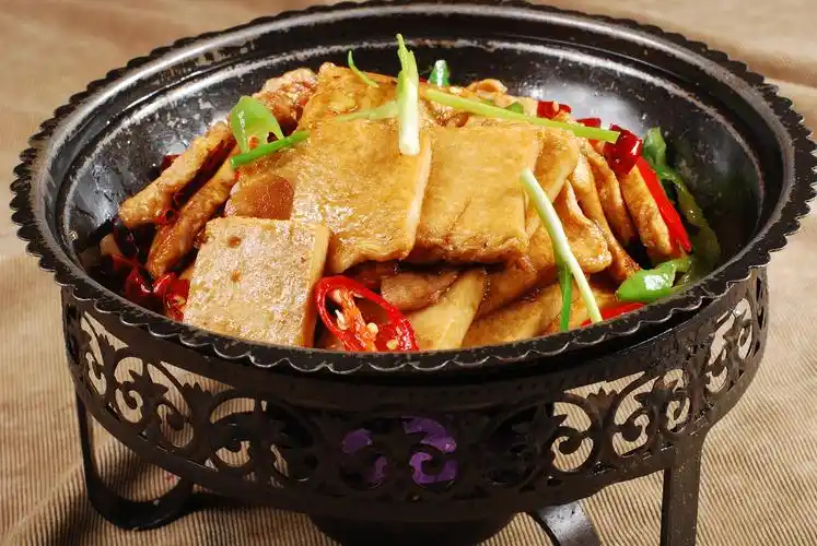 每天六道家常菜:好吃不腻的六道菜  干锅千页豆腐