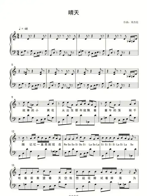 晴天还原度超高周杰伦