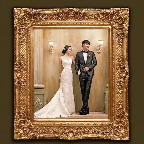 婚纱照忌选用厚重相框