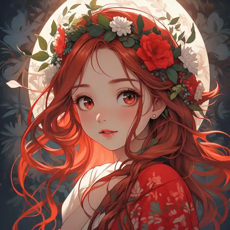 红色风情 95 女性头像精选 亲们,今天给大家带来一组红色系女性头像