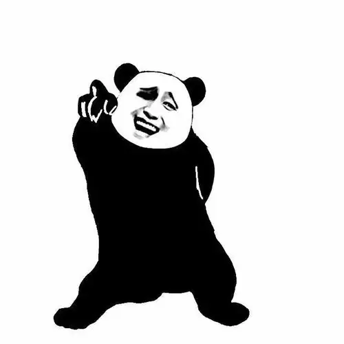 熊猫人金馆长手指着屏幕前的你 - 做表情 - 在线装逼,照片装饰,表情包