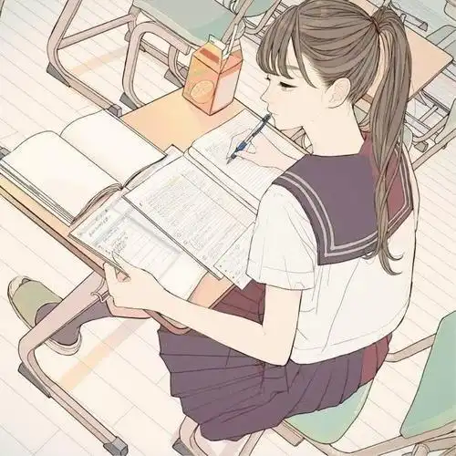 青春校园风女生头像动漫高清图片