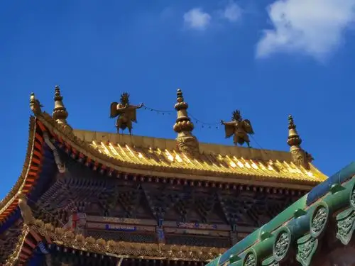 2020年7月27日乘火车赴青海,28日下午游览塔尔寺.