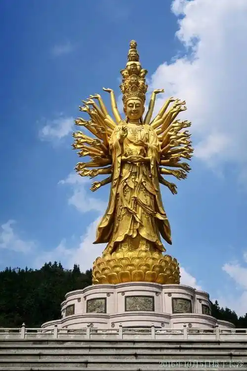 湖南密印千手观音石雕像图片大全_寺庙_佛像_雕塑