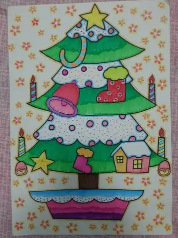 树才是最美的呢圣诞树手绘90_圣诞树_手绘_画画_圣诞节去哪玩_备忘