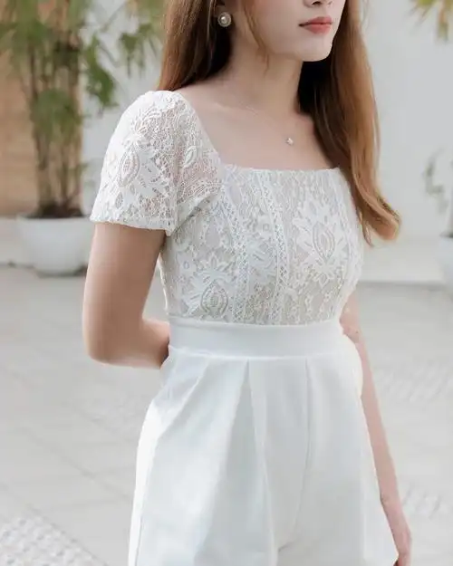 白色天鹅蕾丝romper也太美了吧05