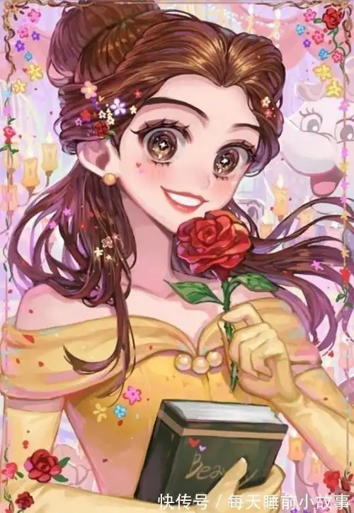 贝儿公主|不同画风的迪士尼公主,艾莎女王范十足,乐佩的眼睛仿佛充满