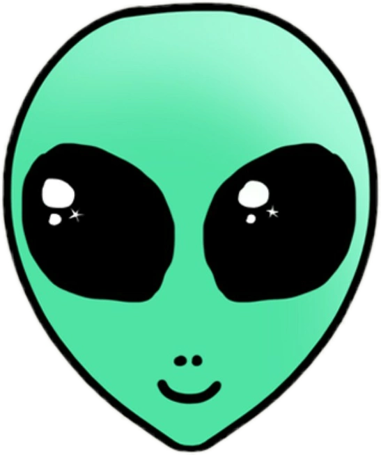 贴纸 外星人 卡通外星人