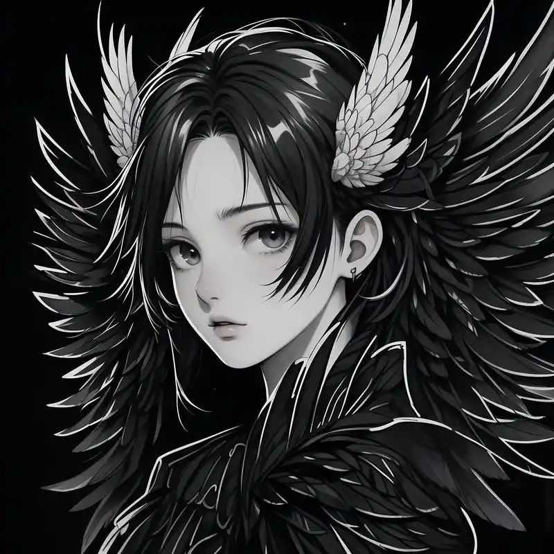 黑色系高冷女生头像94太飒了