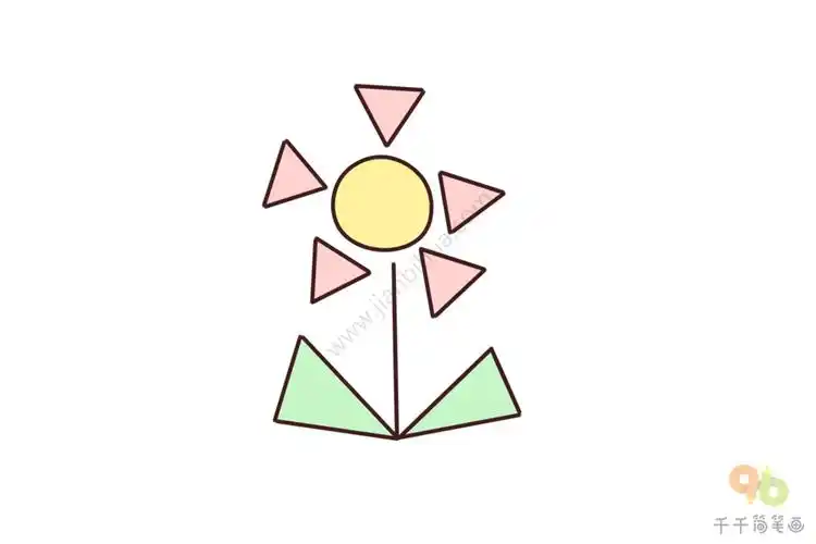 创意三角形简笔画图片大全大人小孩都能学根本停不下来