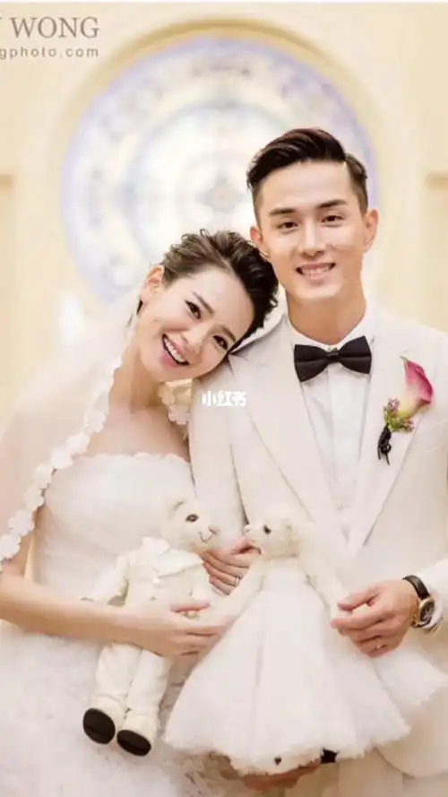 戚薇李承铉的婚礼照片真的好般配好甜呀