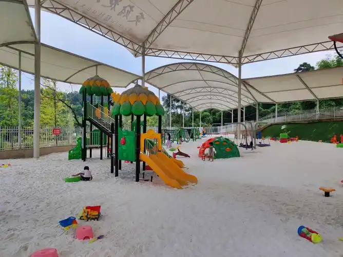 国庆假期第二天陪孩子沙滩游乐场一日游!