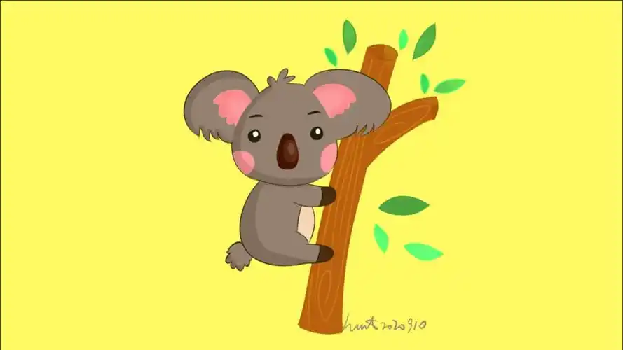 【简笔画】画一只可爱的考拉!