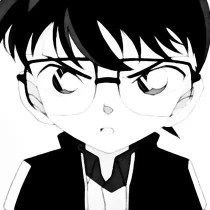 名侦探柯南黑白头像图片