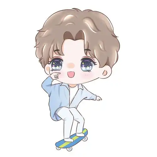 蔡徐坤手绘漫画人物