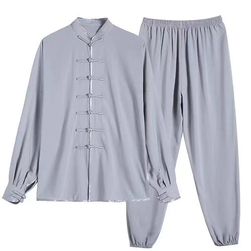 断码清仓亚麻棉麻太极服女春武术练功服男中国风太极拳服装夏秋季