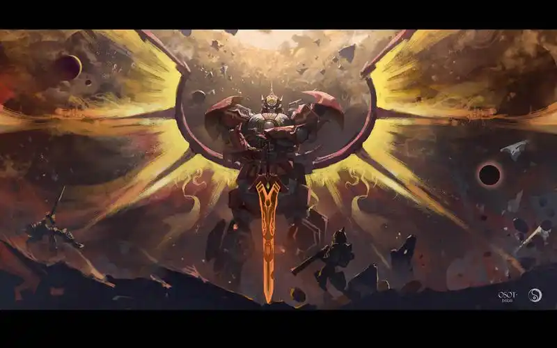 【板绘】宇宙星神-太阳神阿波罗(宇宙星神同人插画爷青回)