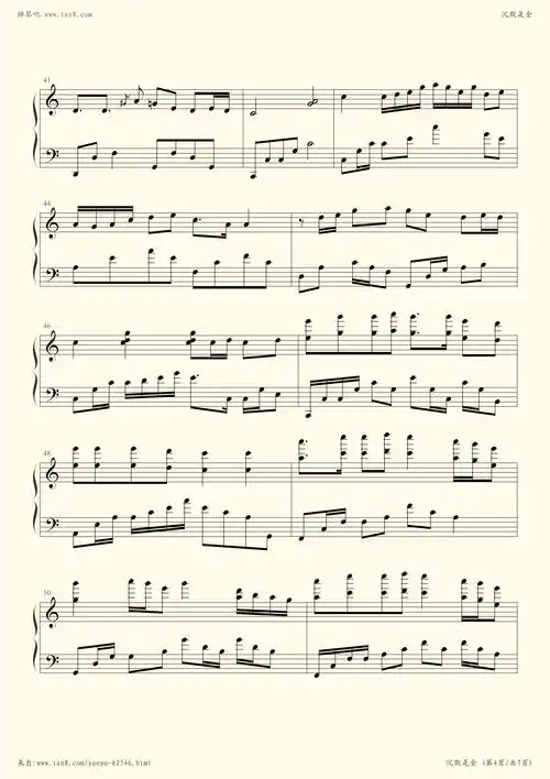 钢琴谱沉默是金